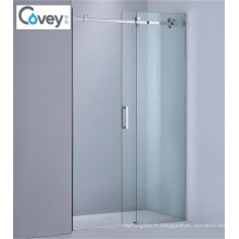 Écran de douche en acier inoxydable / porte coulissante pour salle de bain (KW05D)